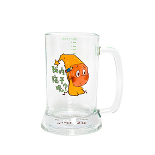 星星人联名杯子玻璃杯啤酒杯水杯扎啤杯大容量果汁杯情人节礼物