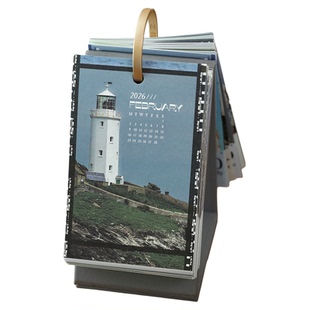 小日子不翻篇2026帧光漫旅365天旅行日历一日一页风景ins桌面台历