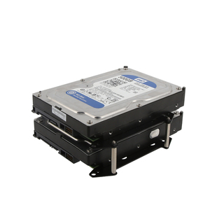 华顾12CM风扇位转换机械硬盘支架台式机扩展硬盘固定金属固态托架