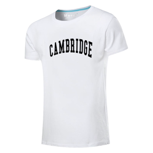 美国剑桥斯坦福普林斯顿大学留学生校服短袖t恤衫男女半袖上衣服