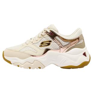 Skechers斯凯奇女鞋厚底增高舒适老爹鞋轻便透气三代熊猫鞋12958