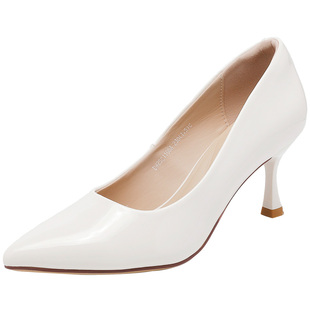 大东女鞋浅口鞋2026春季新款简约优雅迷人尖头细高跟通勤工作鞋女