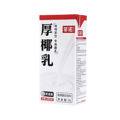 菲诺整箱植物常温椰浆1L