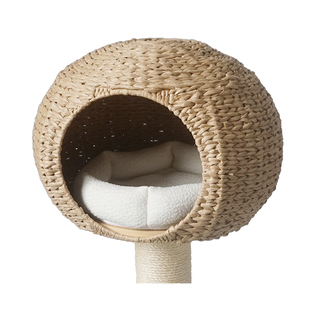 藤编织猫爬架DIY组合配件猫篮子猫窝猫别墅配垫子