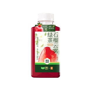【臻选】果子熟了果汁茶石榴云雾绿茶350ml*9瓶低糖清爽解腻饮料