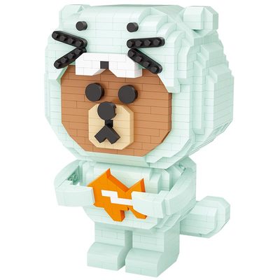 LOZ醒狮招财猫小颗粒积木