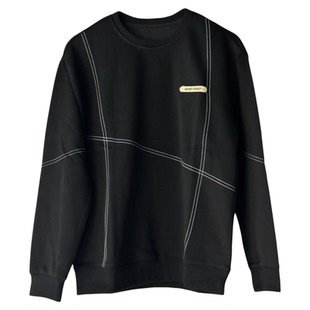 佑步仕卫衣男士秋冬季新款圆领加绒加厚长袖t恤宽松休闲内搭上衣