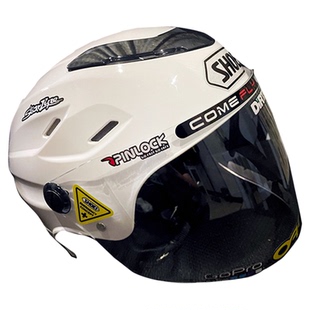 可贴弧度头盔贴纸适用摩托车全盔镜片改装反光拉花SHOEI，AGV贴花