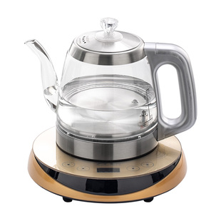 110V220V全自动底部上水电热水壶煮茶器玻璃烧水一体机小型泡茶炉