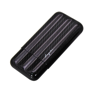 包邮 LAFULI雪茄套 碳纤维雪茄保湿盒 2位3位便携超轻雪茄保护套