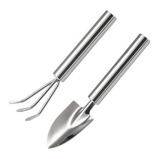 园艺小铲子不锈钢加厚花铲工具套装养花多肉铲子家用松土小耙子