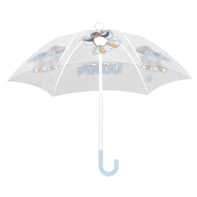 KKV新品Pingu透明直骨长柄伞