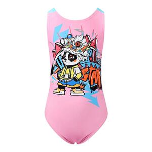 浩沙女童三角连体专业竞技泳衣