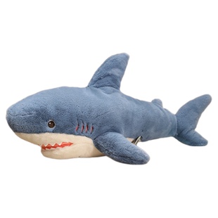 啊呜鲨鱼抱枕玩偶男女睡枕夹腿床上长条趴枕靠垫布娃毛绒玩具生日