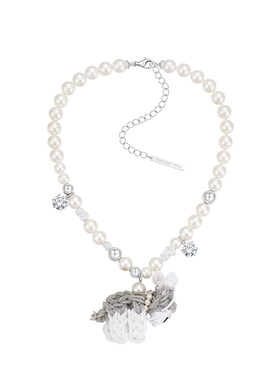 【现货】YVMIN尤目 25AW 橡皮筋小狗珍珠项链 DOUBLEBOO