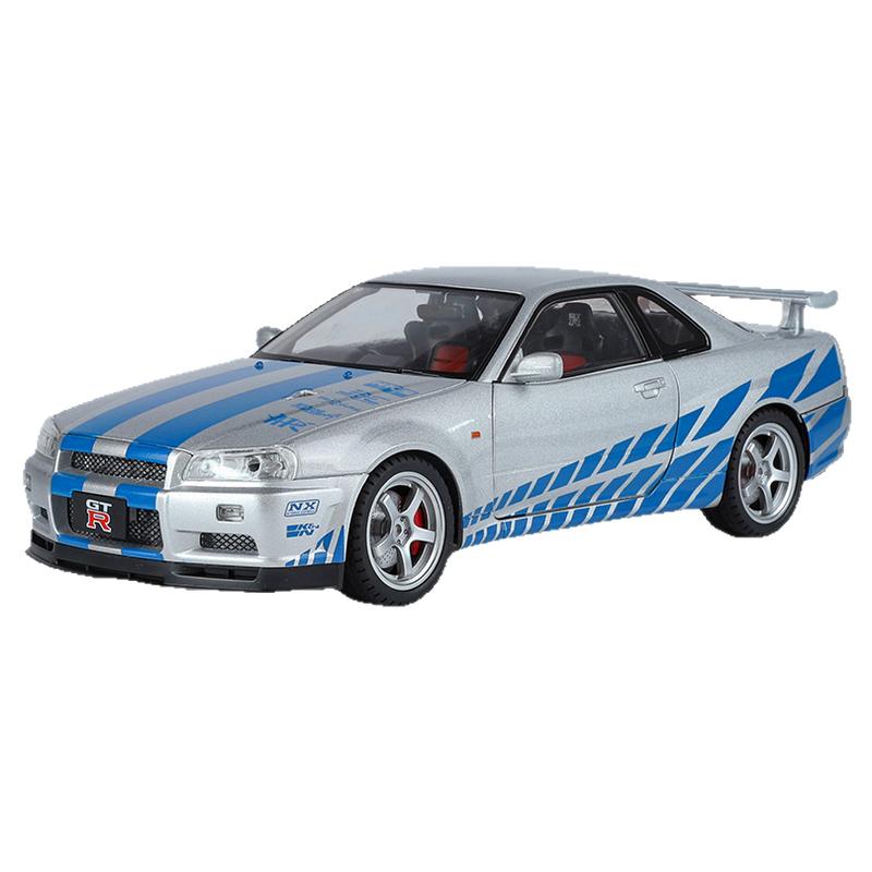 1:18日产GTR战神R34合合金车/玩具仿真车/