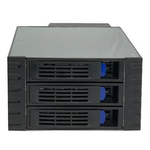 3盘位硬盘笼子2光驱位热插拔硬盘模组带背板机箱扩展3盘位SAS 3.5寸硬盘抽取盒支持SATA/SAS背板外接拓展坞