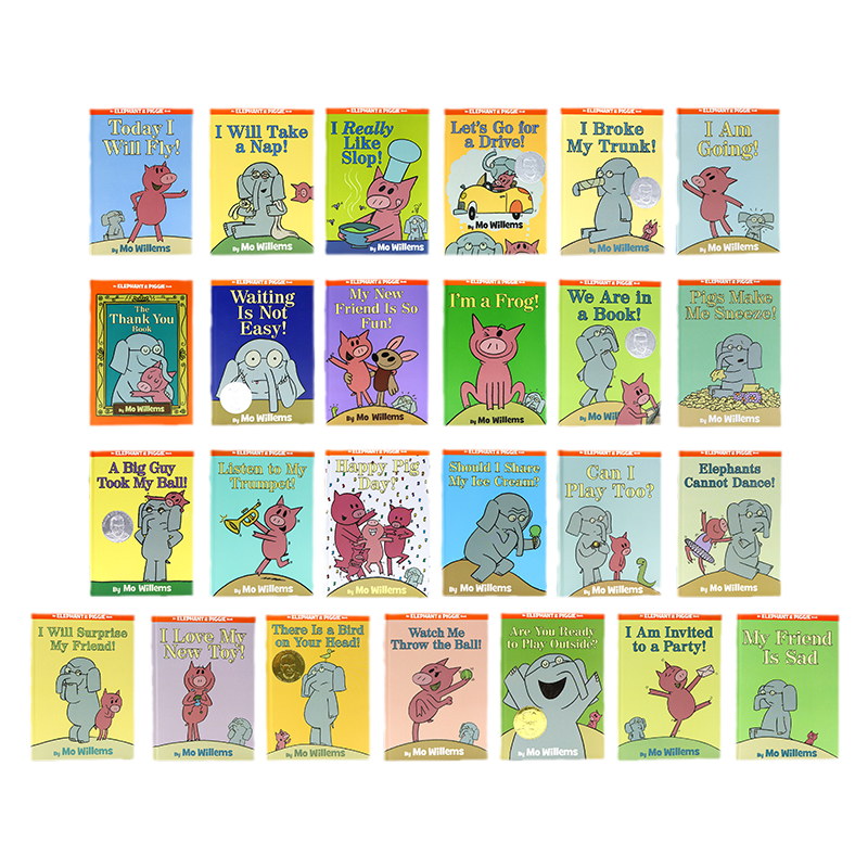 Elephant and Piggie 小猪小象英文版25册可选 吴敏兰书单 情商启蒙友谊主题英文原版绘本 莫威廉斯 3-6岁儿童睡前故事书 趣味读物