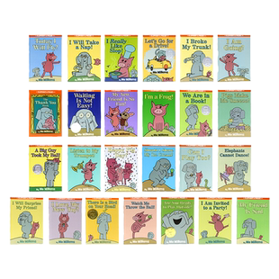 Elephant and Piggie 小猪小象英文版25册可选 吴敏兰书单 情商启蒙友谊主题英文原版绘本 莫威廉斯 3-6岁儿童睡前故事书 趣味读物