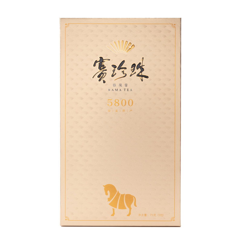 八马茶业赛珍珠5800茶叶安溪铁观音浓香型乌龙茶礼盒装官方75g