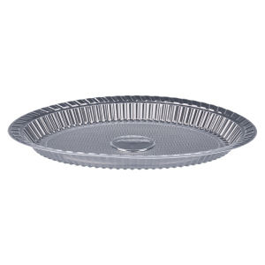 一次性盘子塑料加厚耐高温透明椭圆形碟子烧烤火锅家用食品级菜盘