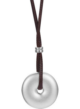 本命年平安扣足银项链新年礼物