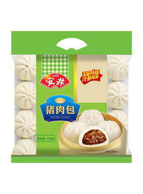 720g速冻早餐营养馒头猪肉包子