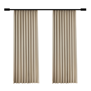 卧室窗帘全遮光遮阳加厚隔音2025飘窗挂钩式高级感新款防晒隔热布