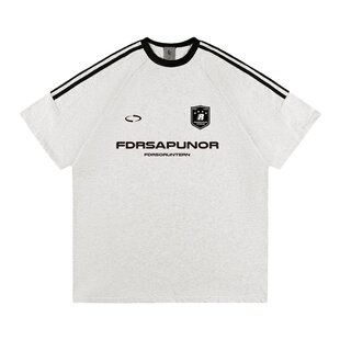 【王星越同款】FDR章仔织带先锋运动情侣短袖t恤男女美式重磅体恤