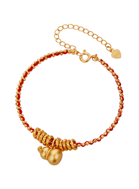 顺庆银楼S925银缠腰手链纯银手饰