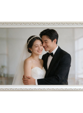 结婚照大相框挂墙打印婚纱照放大