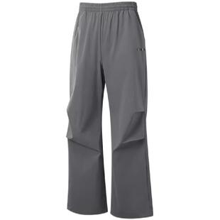 adidas阿迪达斯女裤正品新款休闲运动宽松直筒梭织速干长裤KQ5373