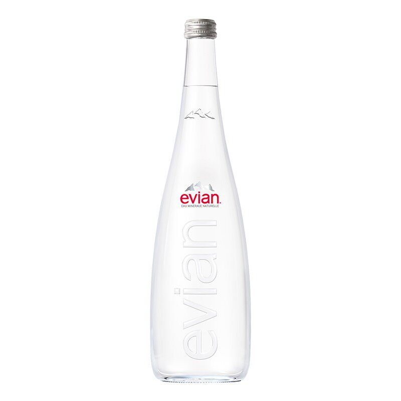 evian/依云矿泉天然饮用水玻璃装
