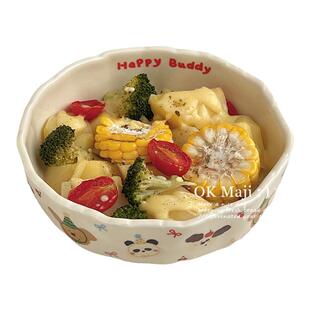 ins风餐盘陶瓷耐高温盘子家用空气炸锅烤盘可放微波炉加热的盘子