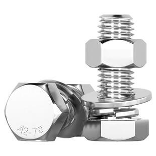 反牙外六角螺丝钉304不锈钢反扣左旋左牙螺母平垫螺栓套装M4-M16m