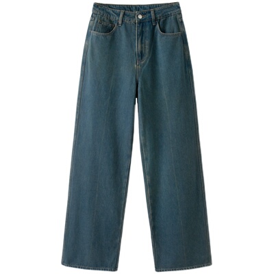 春夏2024休闲时尚百搭经典复古牛仔长裤