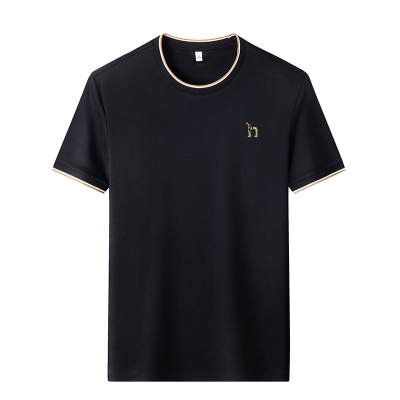 【奥特莱斯撤柜】圆领短袖T恤男 时尚白色落肩袖宽松大码棉体恤衫