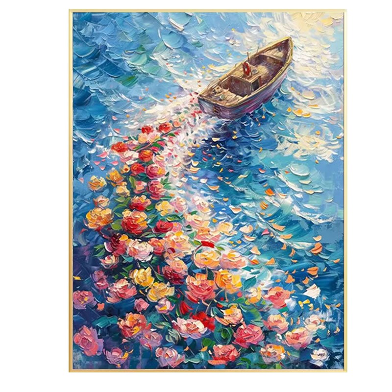 浪漫花海钻石画方钻满贴钻十字绣