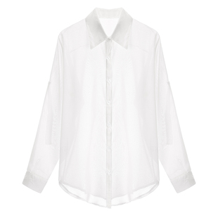 性感睡衣女款纯欲衬衫睡裙情侣家居服高级感长袖薄款夏季独特绝美