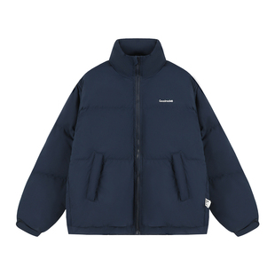 港仔文艺男白鸭绒羽绒服男冬季加厚保暖面包服男生防寒服外套男款