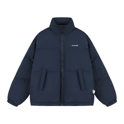 白鸭绒羽绒服男冬面包服立领外套