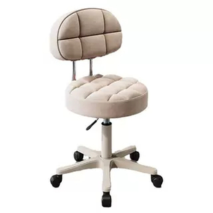 中医推拿专用凳升降滑轮椅子美容美发美甲旋转椅梳妆化妆靠背椅子