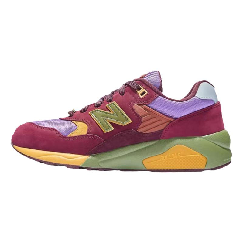 牛哄哄 Stray Rats x New Balance NB 580系列酒红 粉绿 MT580SR2