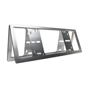 汽车车牌保护边框电动新能源绿牌照框蓝牌铝合金底座支架牌照框架