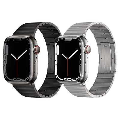 适用苹果手表 iwatch ultra2/3全钛表带applewatch s11/10运动S8/9智能7小众6创意5原装扣4侧滑扣3表链2