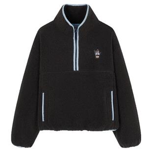 TeenieWeenie小熊奥莱卫衣冬季宽松时尚潮酷个性半拉链立领上衣女