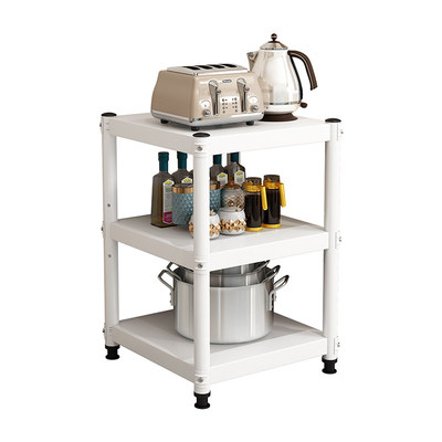 厨房白色置物架落地多层货架子