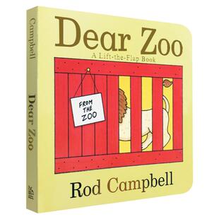 亲爱的动物园 英文原版 Dear Zoo 英语启蒙绘本 纸板立体翻翻书 Rod Campbell 罗德坎贝尔 吴敏兰书单 搭女巫扫帚排排坐 下雪了