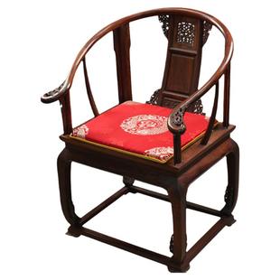 红木沙发坐垫中式餐椅垫太师椅圈椅座垫实木椅子海绵垫茶椅垫冬季