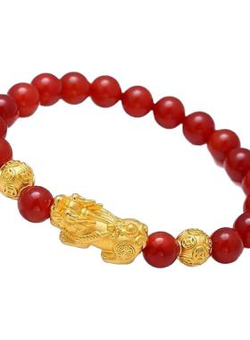 越南沙金貔貅手链不易掉